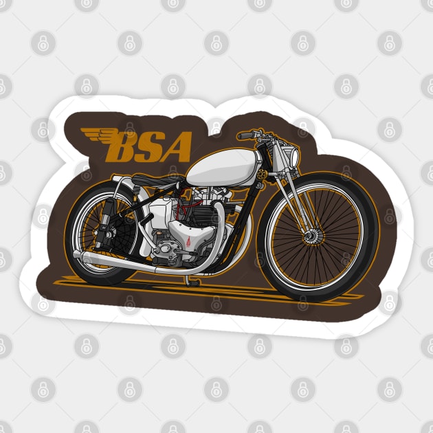 bsa motorcycle Sticker by small alley co